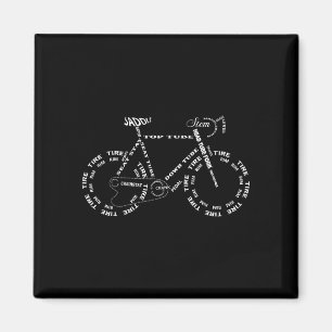 Imã Anatomia de uma bicicleta - partes engraçadas de b