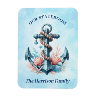 Ímã Anchor Cruise Ship Stateroom Magnet
