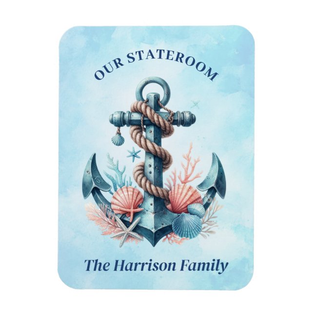 Ímã Anchor Cruise Ship Stateroom Magnet (Vertical)
