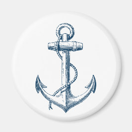 Imã Anchor Marinho Azul Azul- da Presente de Magneta N