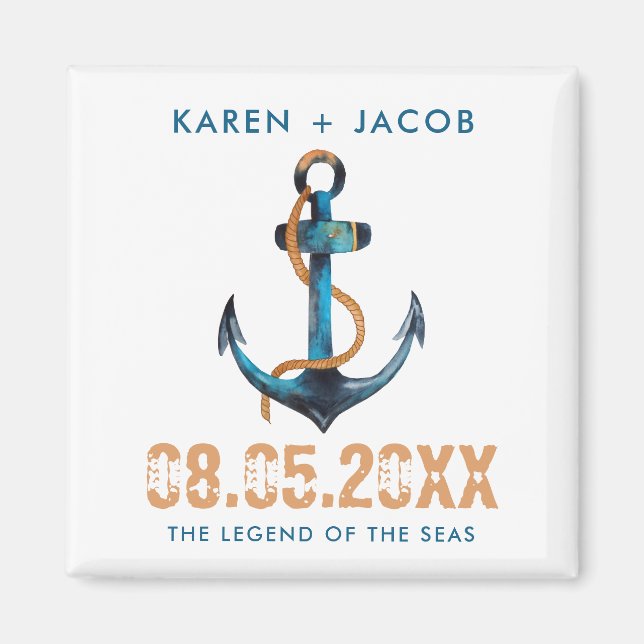 Imã Anchor Náutico Navio De Cruzeiro Que Pretende Ampa (Frente)