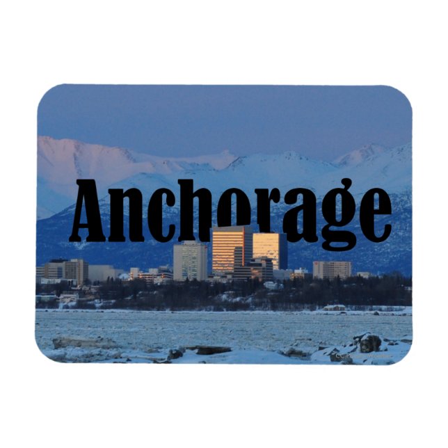 Ímã Anchorage Alaska Magnet (Horizontal)
