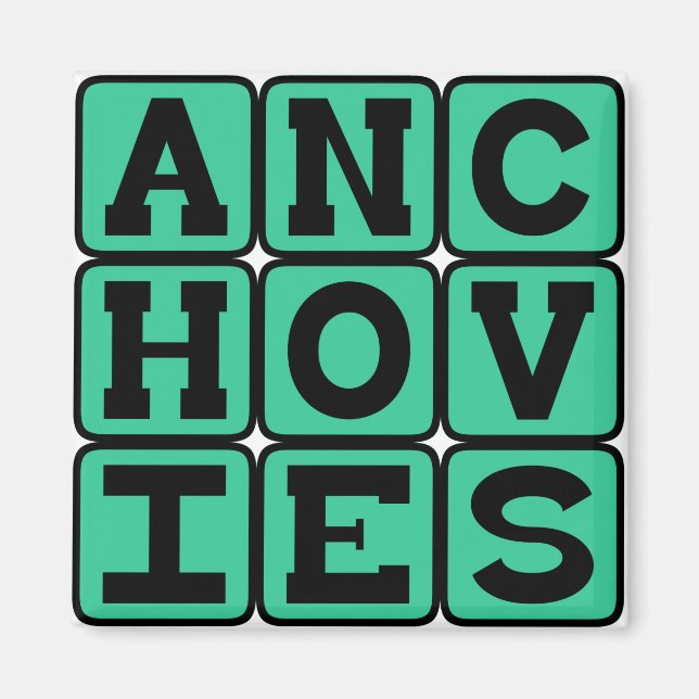 Imã Anchovas, Cobertura de Pizza (Frente)