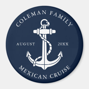 Imã Âncora de barco de cruzeiro náutico personalizado 
