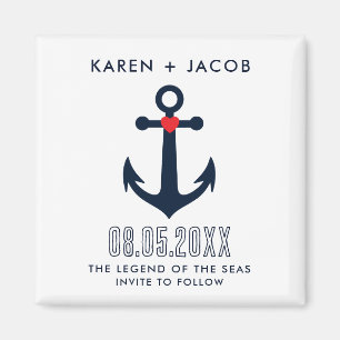 Imã Âncora de Casamento de Navio de Cruzeiro Salvar a