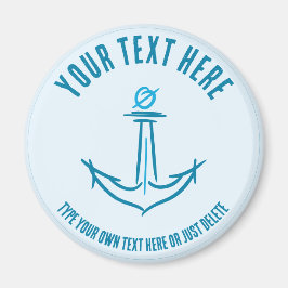 Imã Âncora marítima. Modelo de Presente de Marinheiro