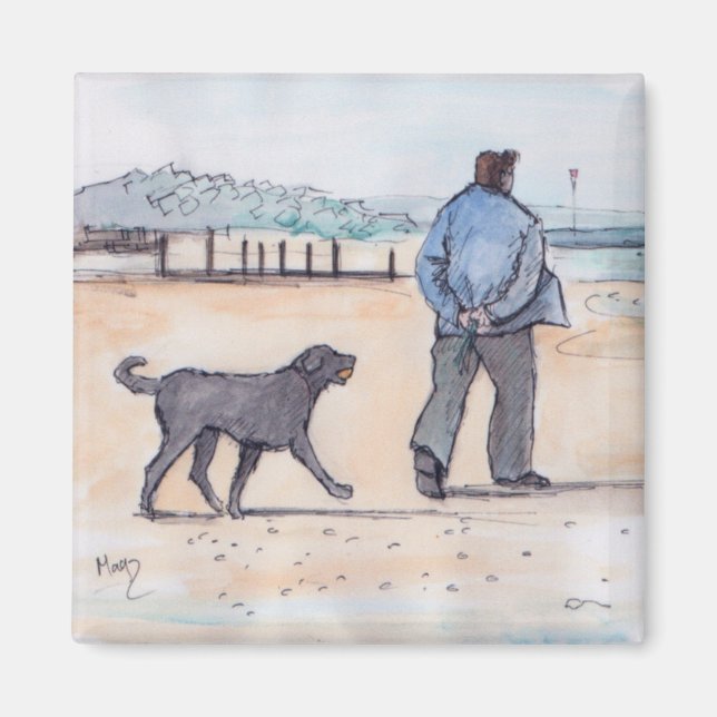 Imã andando com o cachorro - 07 (Frente)