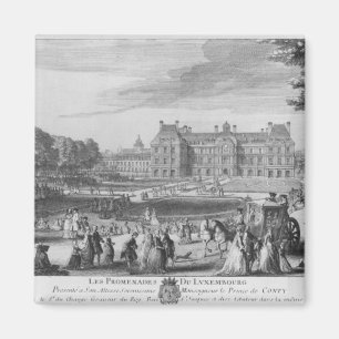 Imã Andando nos jardins de Luxembourg, 1729