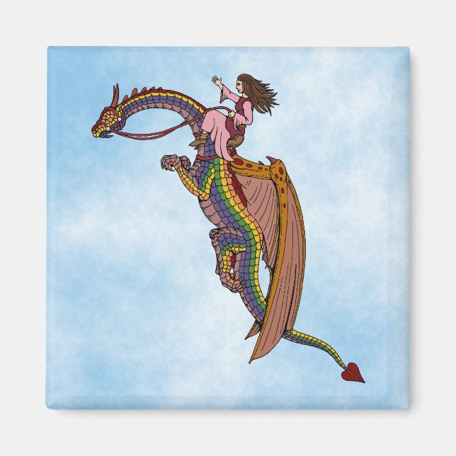 Imã Andando pelo Dragão Arco-Íris (Frente)