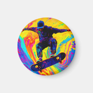 Imã Andar de Skate Através das Cores
