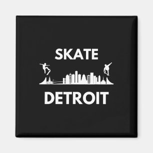Imã Andar de skate Detroit Mi Fãs de Skate Detroit Sky