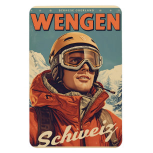 Ímã Andermatt Vintage esqui Suíça Alpes Suíços present