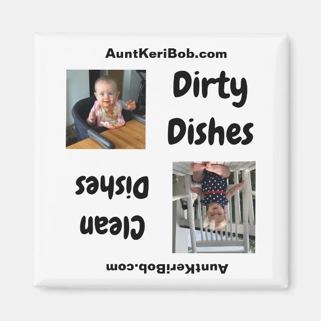 Imã AndiBob Clean and Dirty Dishes (Frente)