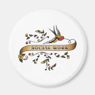 Imã Andorinha e rolo com trabalho social