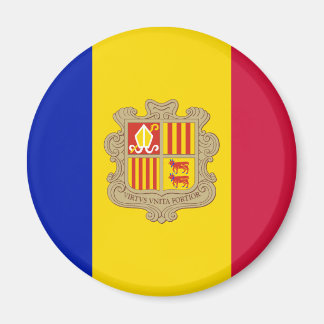 Imã Andorra Flag Magnet