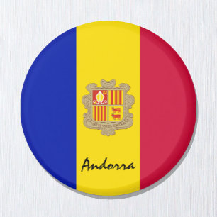 Imã Andorra flag Magnet, viagem, feriado, Andorra