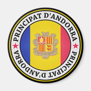 Imã Andorra Round Emblem