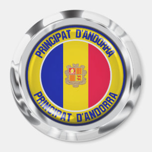 Imã Andorra Round Emblem