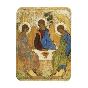 Ímã Andrei Rublev Iconic Trinity Angels Abraham Bíblia
