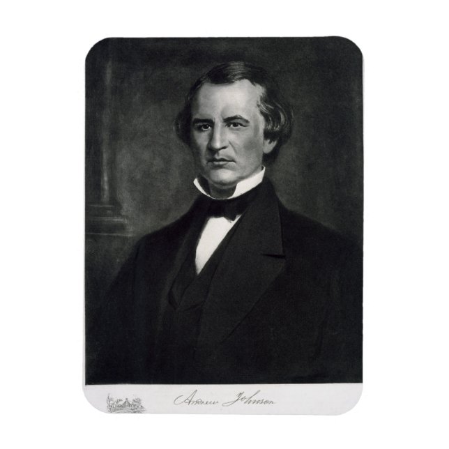 Ímã Andrew Johnson (1808-75), 17º Presidente da ONU (Vertical)