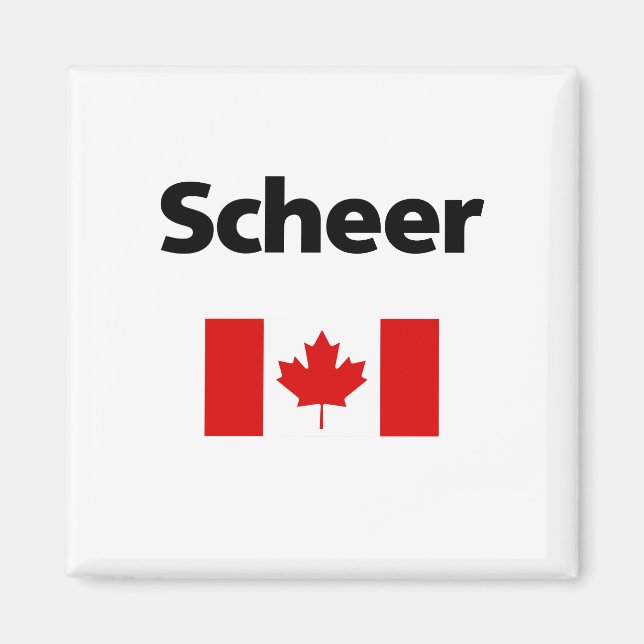 Imã Andrew Scheer Canada Flag Light-Color canadense (Frente)