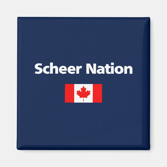 Imã Andrew Scheer Nation Conservador Canada Flag Dark (Frente)