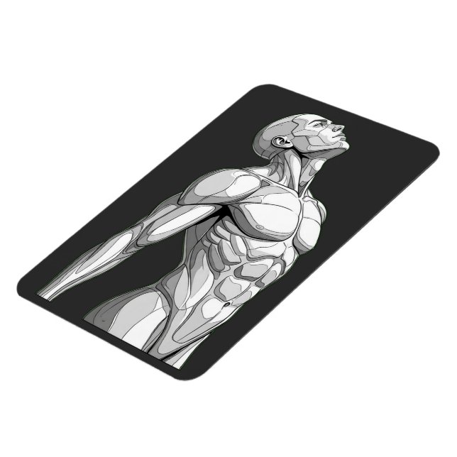 Ímã Android Anatomy: Cyborg Flexible Magnet (Left Side)