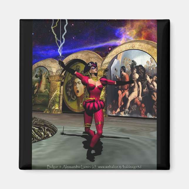 Imã ANDROID BALÉ, Ficção científica (Frente)