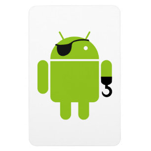 Ímã Android Robot Mighight Pirate