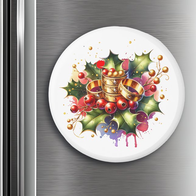 Imã Anéis de cinco Ouros | Doze dias de Natal (Criador carregado)