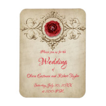 Anéis e rosas vermelhas de diamante personalizados