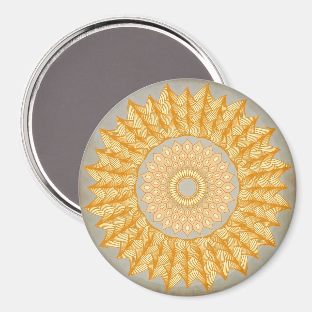 Imã Anel De Fogo Mandala (Front/Back)