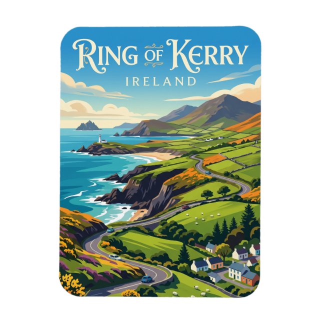 Ímã Anel de Kerry Irlanda (Vertical)