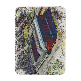 Ímã Anfield Stadium Liverpool - Artistic Watercolour