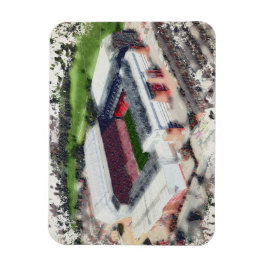 Ímã Anfield Stadium Liverpool - Artistic Watercolour