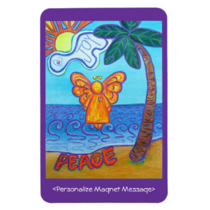 Ímã Angel Beach Art Personalizado Magnets Personalizad