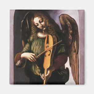 Imã Angel em verde com Vielle de Leonardo da Vinci