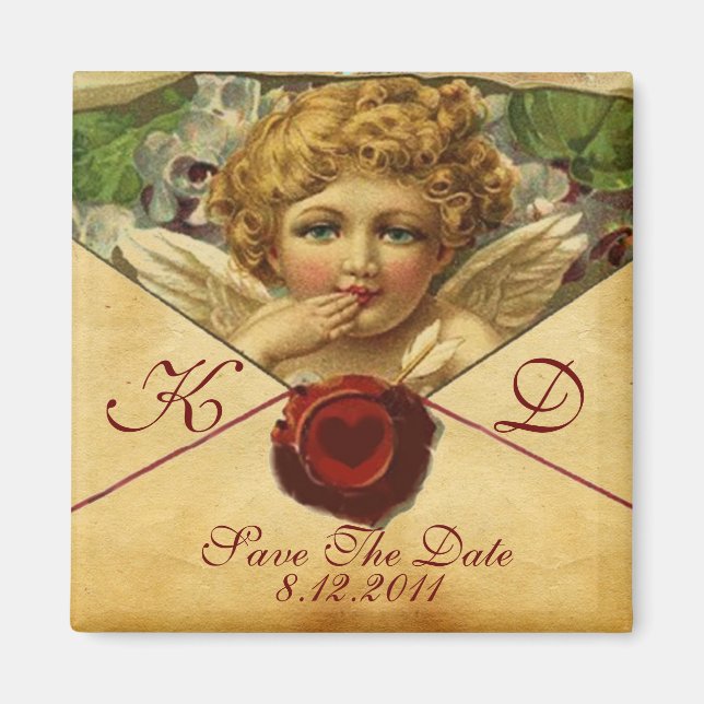 Imã ANGEL HEART WAX SEAL PARCHMENT Monogram (Frente)