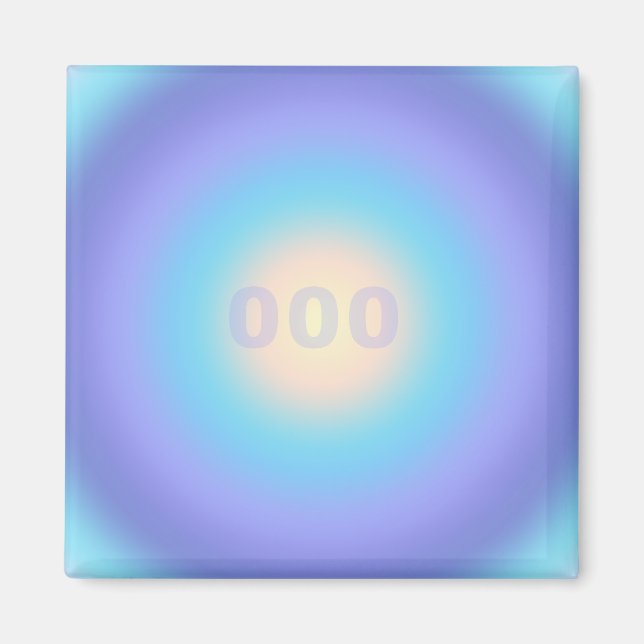 Imã Angel Number 000 - Crescimento infinito e novo com (Frente)