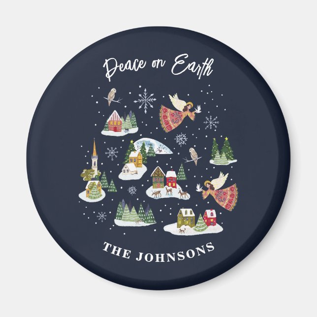 Imã Angel Peace no Natal (Frente)