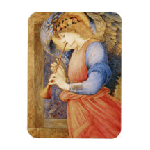 Angel Playing a Flageolet (por Edward Burne-Jones)