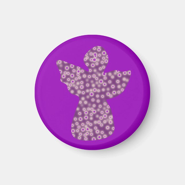 Imã Angel Small, 3,2 Cm De Magneta Redonda (Frente)