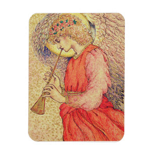 Ímã Angel Tocando um Flageolet