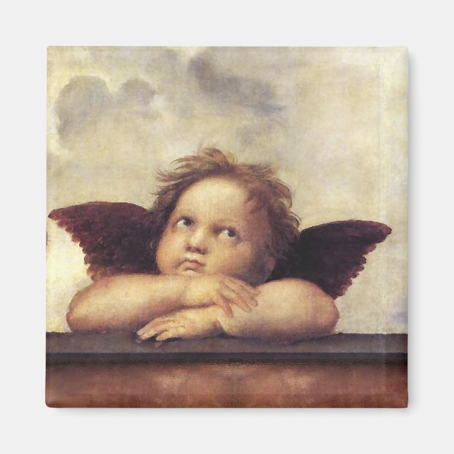 Imã ANGEL/Winged Cherub Raffaello Sanzio Magnet (Frente)