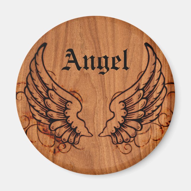 Imã Angel Wings Personalizado (Frente)