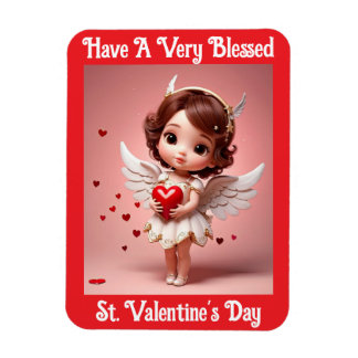 Ímã Angel With Heart Flexible Photo Magnet