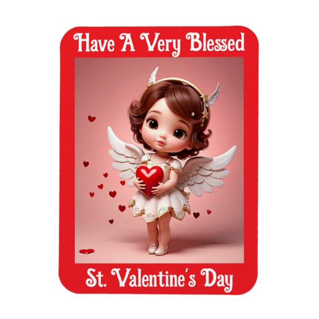 Ímã Angel With Heart Flexible Photo Magnet (Vertical)