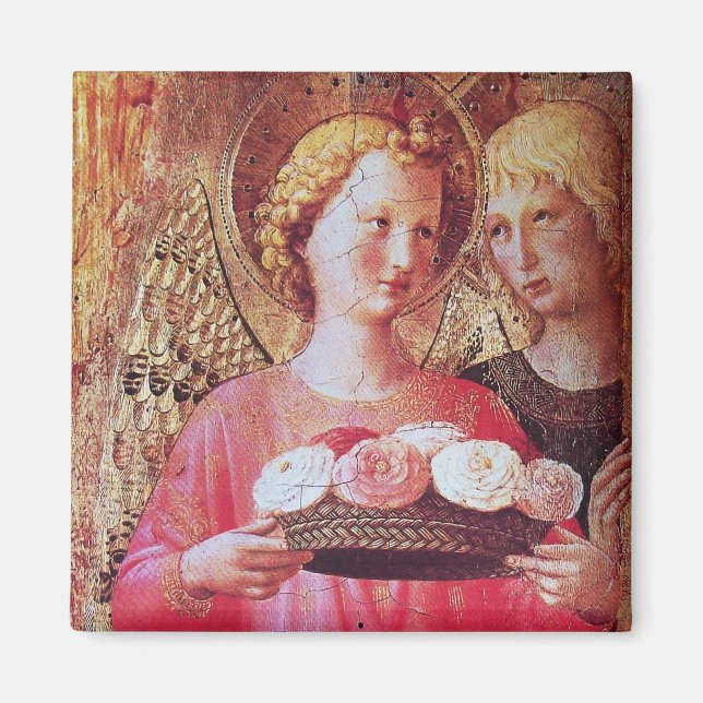 IMÃ ANGEL WITH ROSES (Frente)