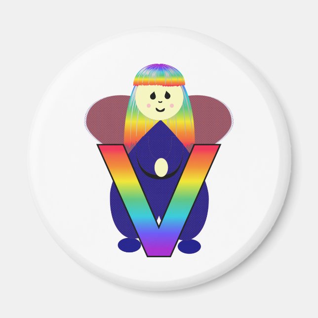 Imã Angelbet - Letra V (Frente)