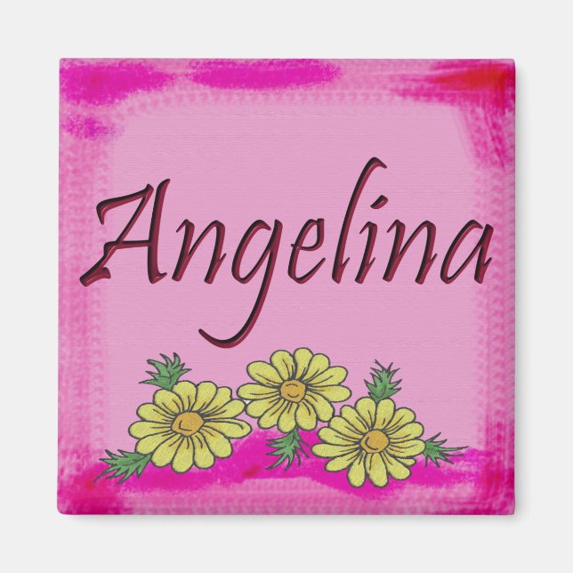 Imã Angelina Daisy Magnet (Frente)